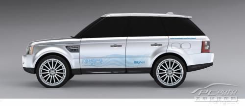 路虎range e混合动力车 高清图片